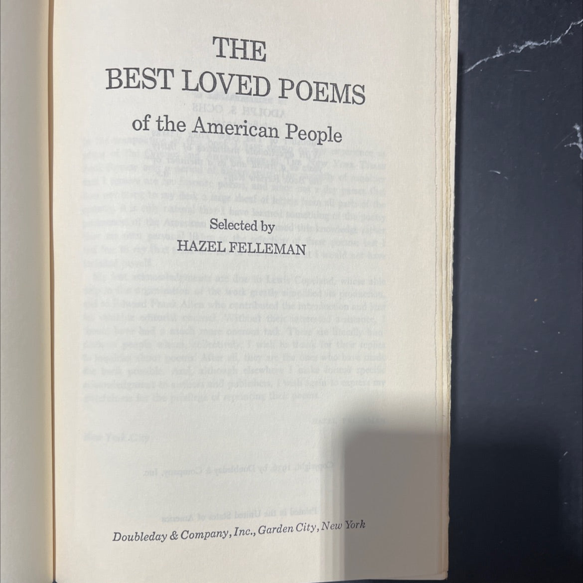 the best loved poems of the american people book, by hazel felleman, 1936 Hardcover image 2