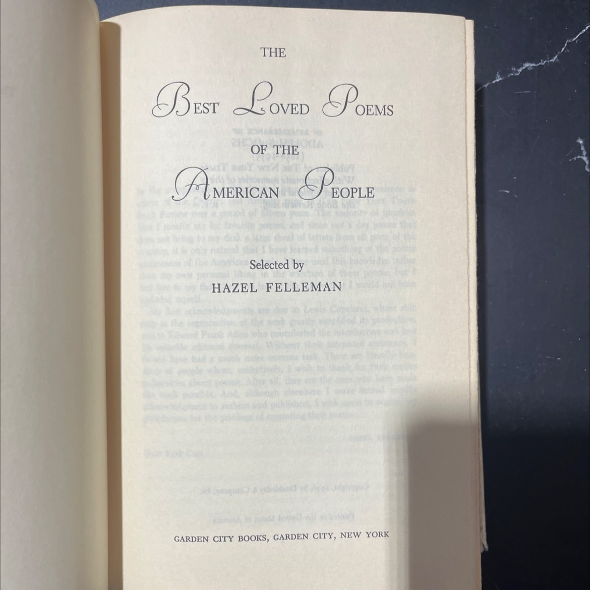 the best loved poems of the american people book, by hazel fellman, 1936 Hardcover image 2