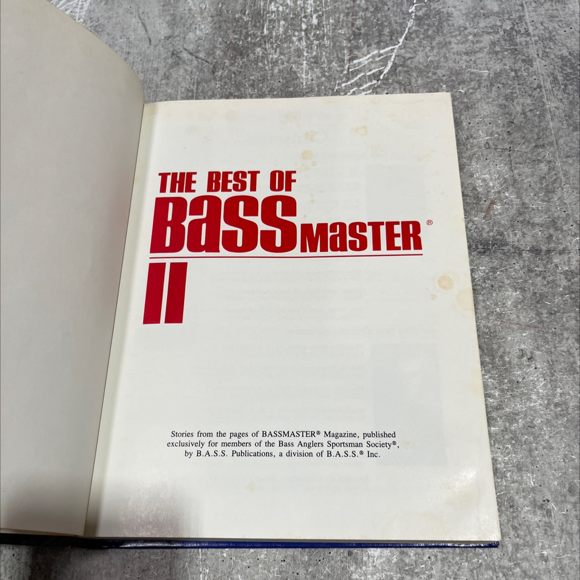 the best of bass master stories from the pages of bassmaster magazine book, by B.A.S.S. Publications, 2023 Hardcover image 2