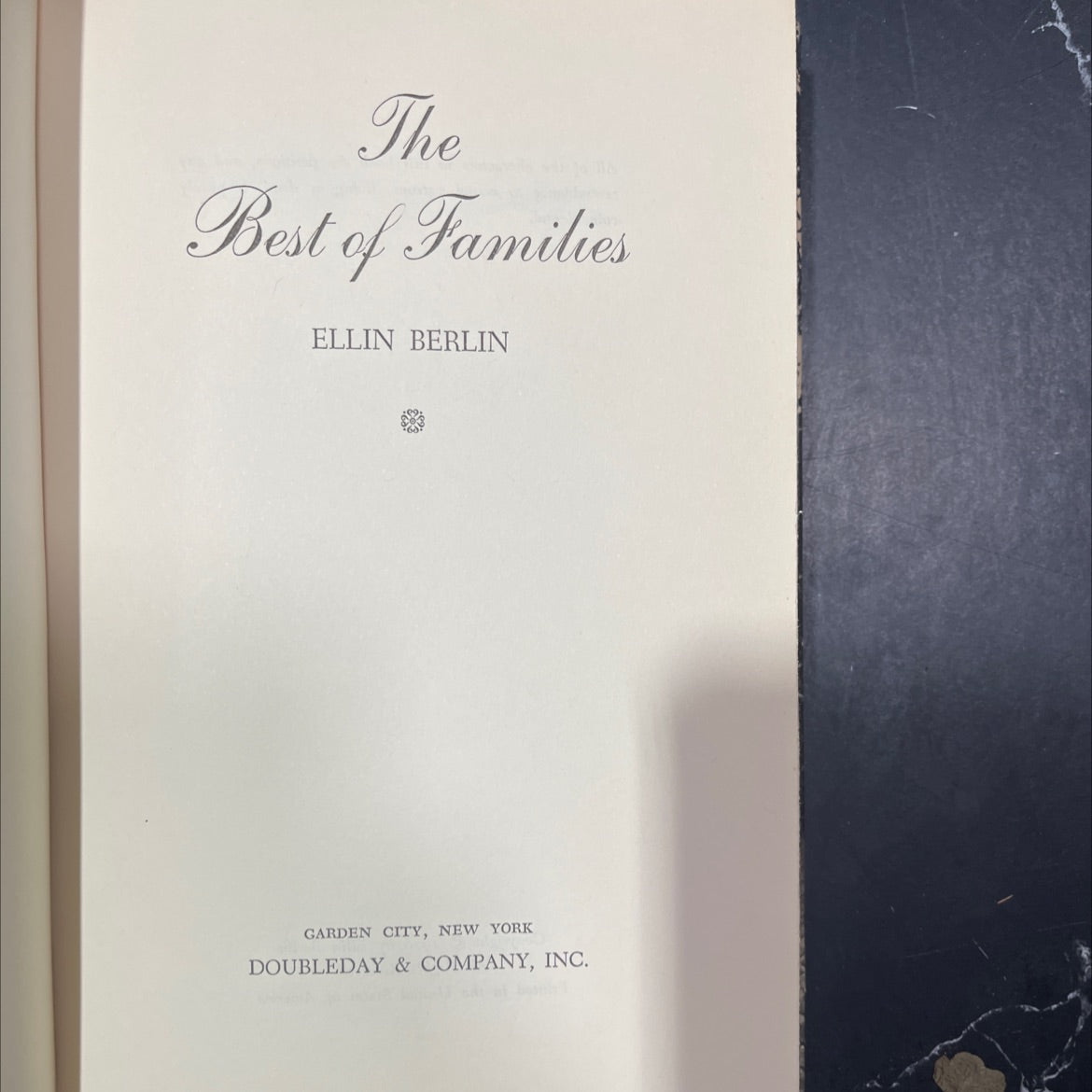 the best of families book, by Ellin Berlin, 1970 Hardcover image 2