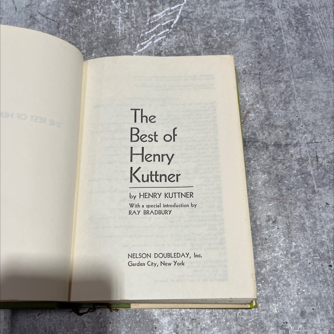 the best of henry kuttner book, by henry kuttner, 1975 Hardcover image 2