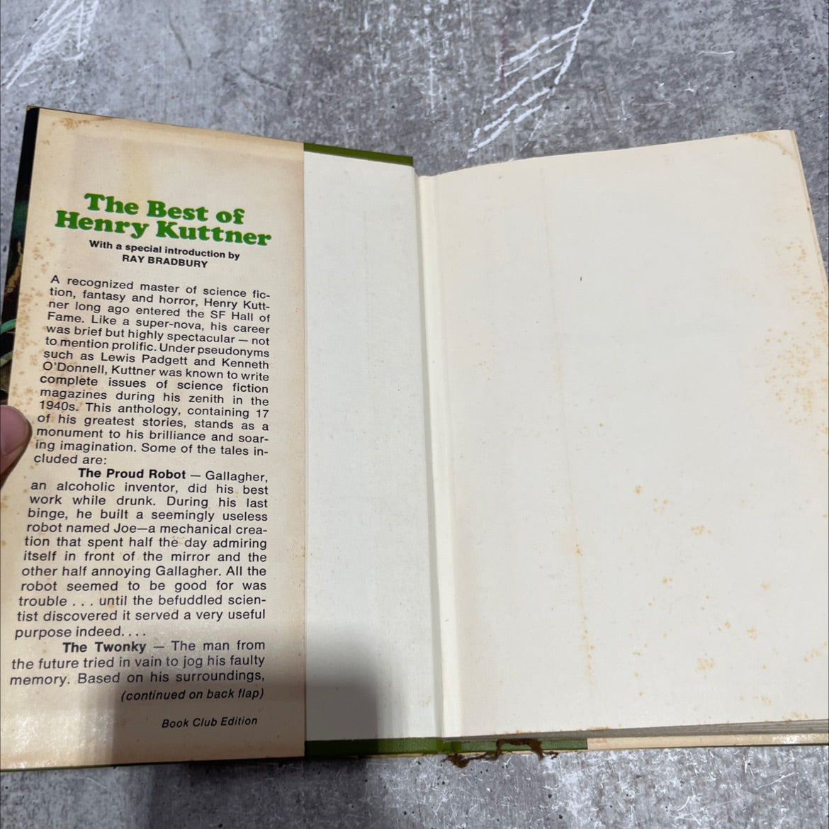 the best of henry kuttner book, by henry kuttner, 1975 Hardcover image 4