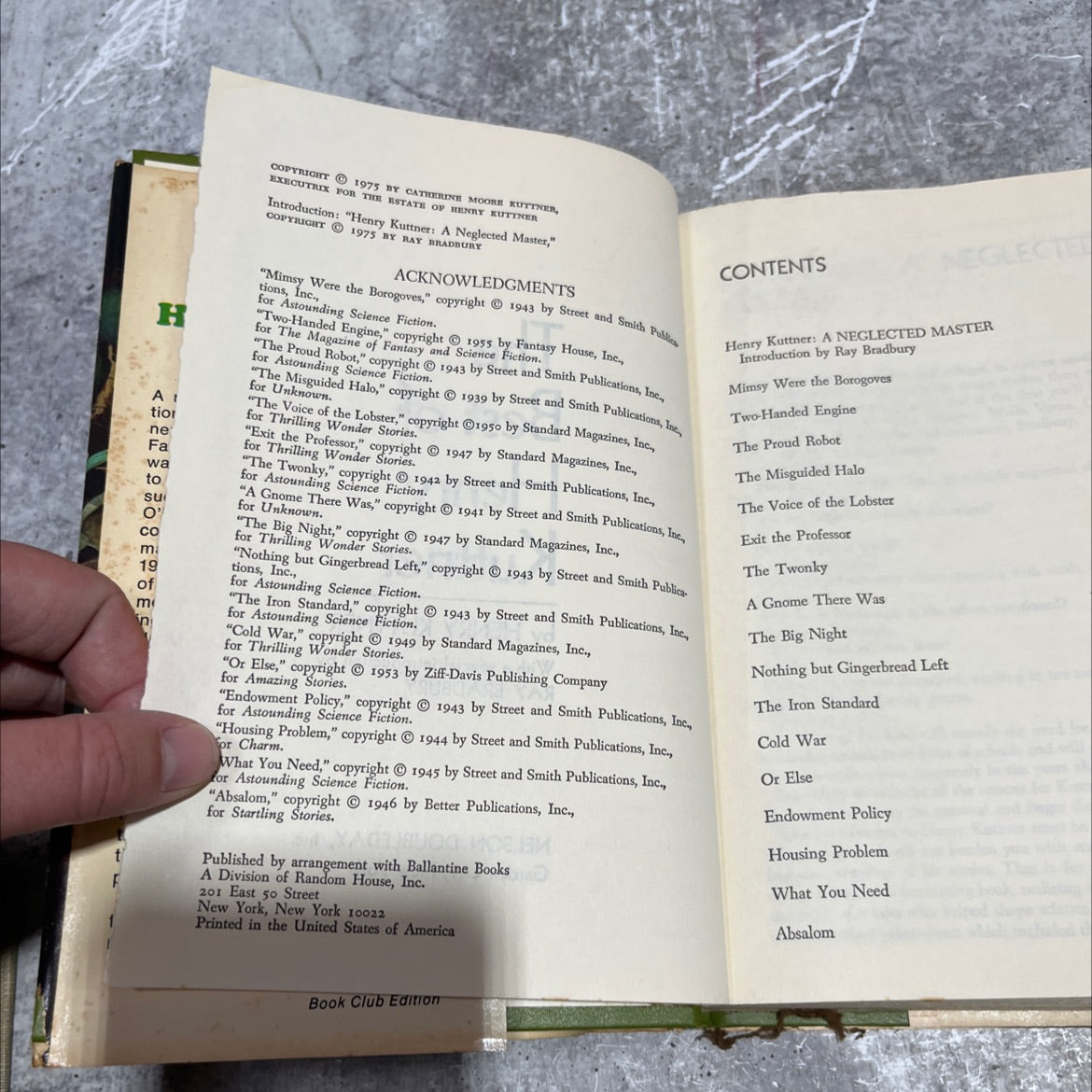 the best of henry kuttner book, by henry kuttner, 1975 Hardcover image 3