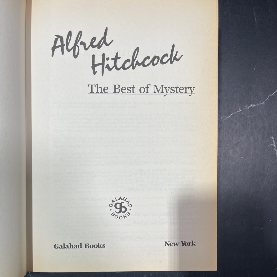the best of mystery book, by alfred hitchcock, 1980 Hardcover image 2