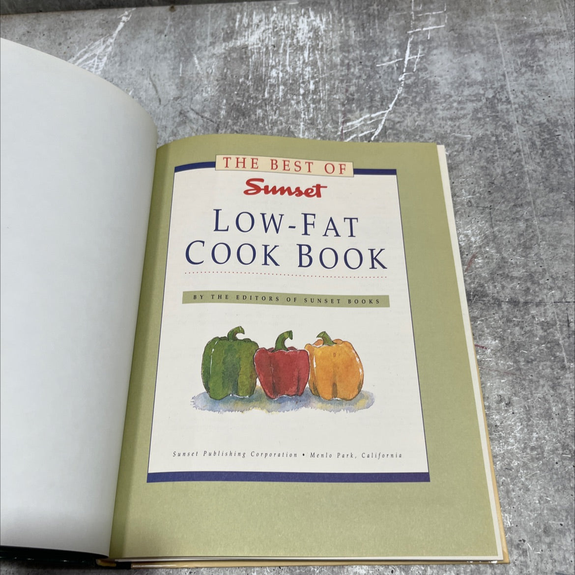 the best of sunset low-fat cook book book, by editors of sunset books, 1995 Hardcover image 2