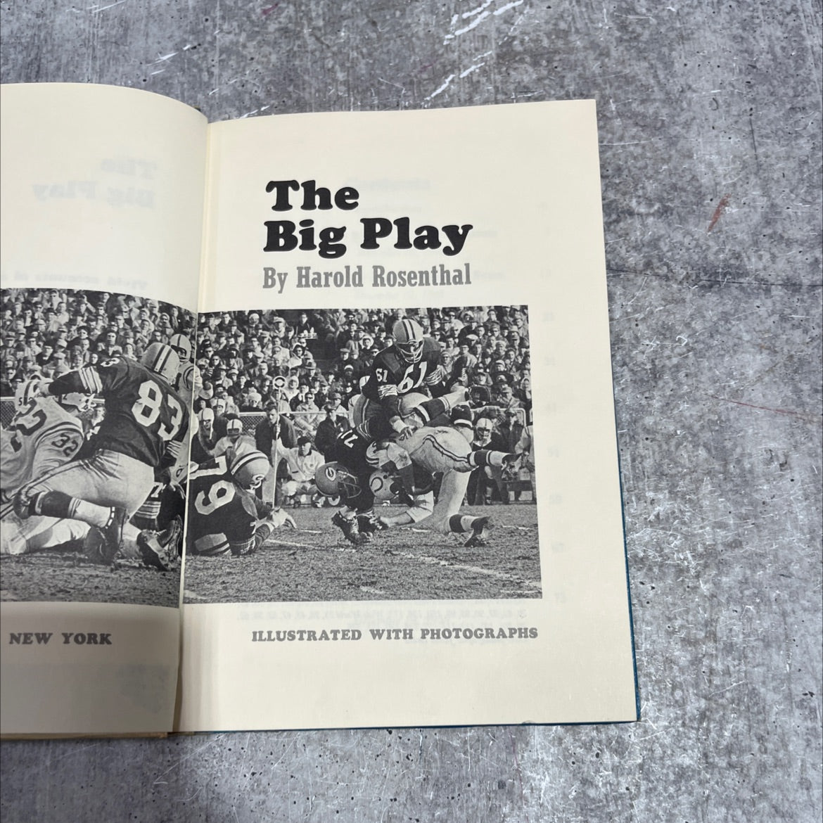 the big play book, by harold rosenthal, 1965 Hardcover image 2