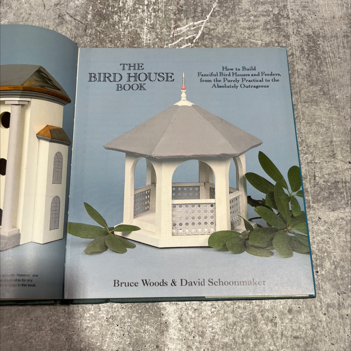 the bird house book book, by Bruce Woods & David Schoonmaker, 1991 Hardcover image 2