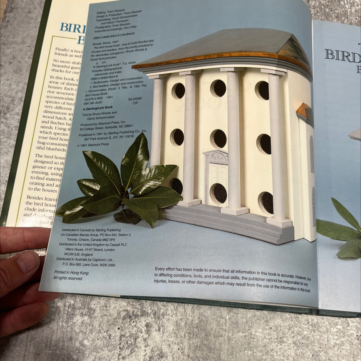 the bird house book book, by Bruce Woods & David Schoonmaker, 1991 Hardcover image 3