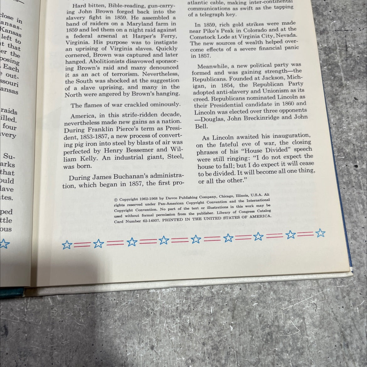 the bitter war between the states book, by unknown, 1968 Hardcover image 3