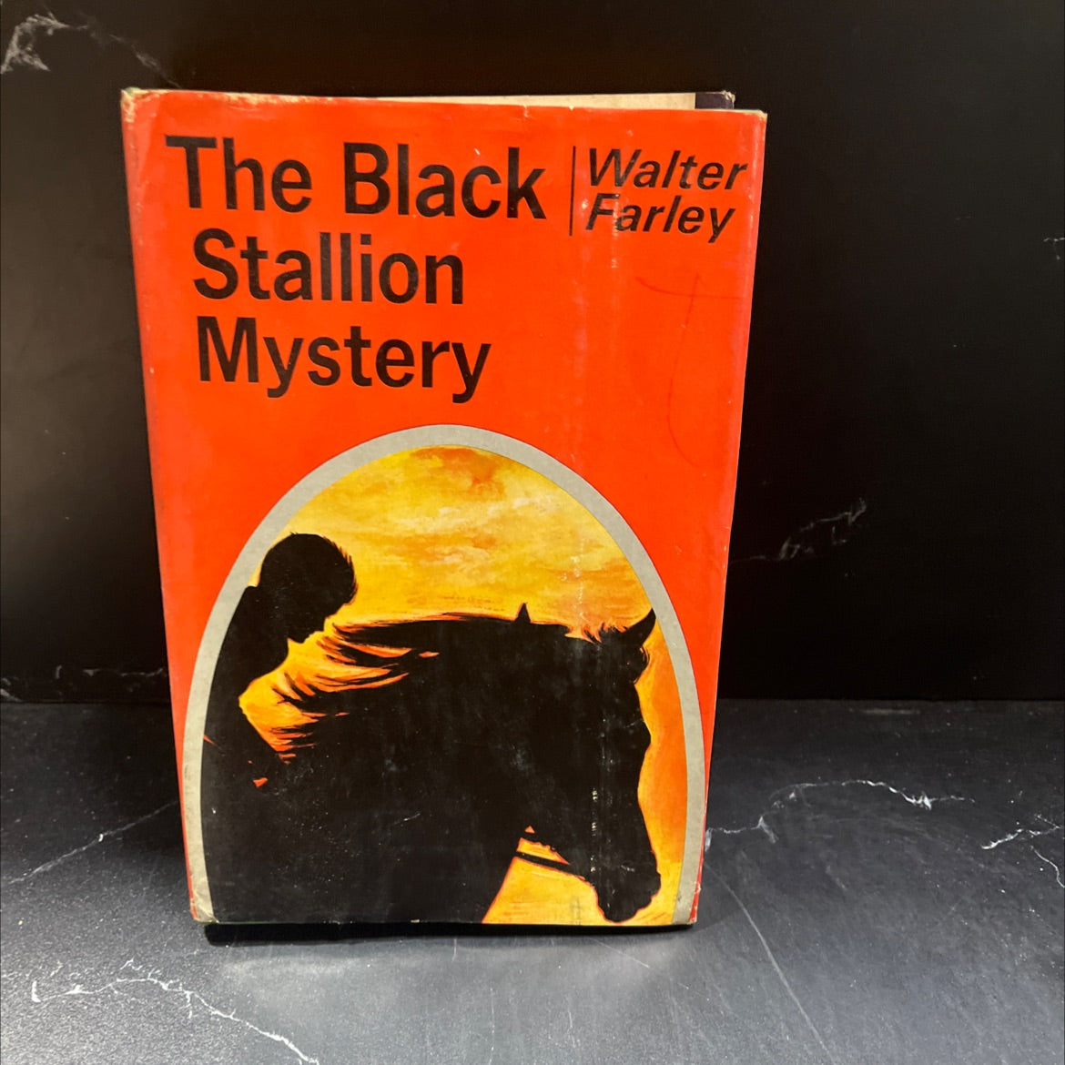 SIGNED the black stallion mystery book, by Walter Farley, 1957 Hardcover, First Edition, Rare, Vintage image 1
