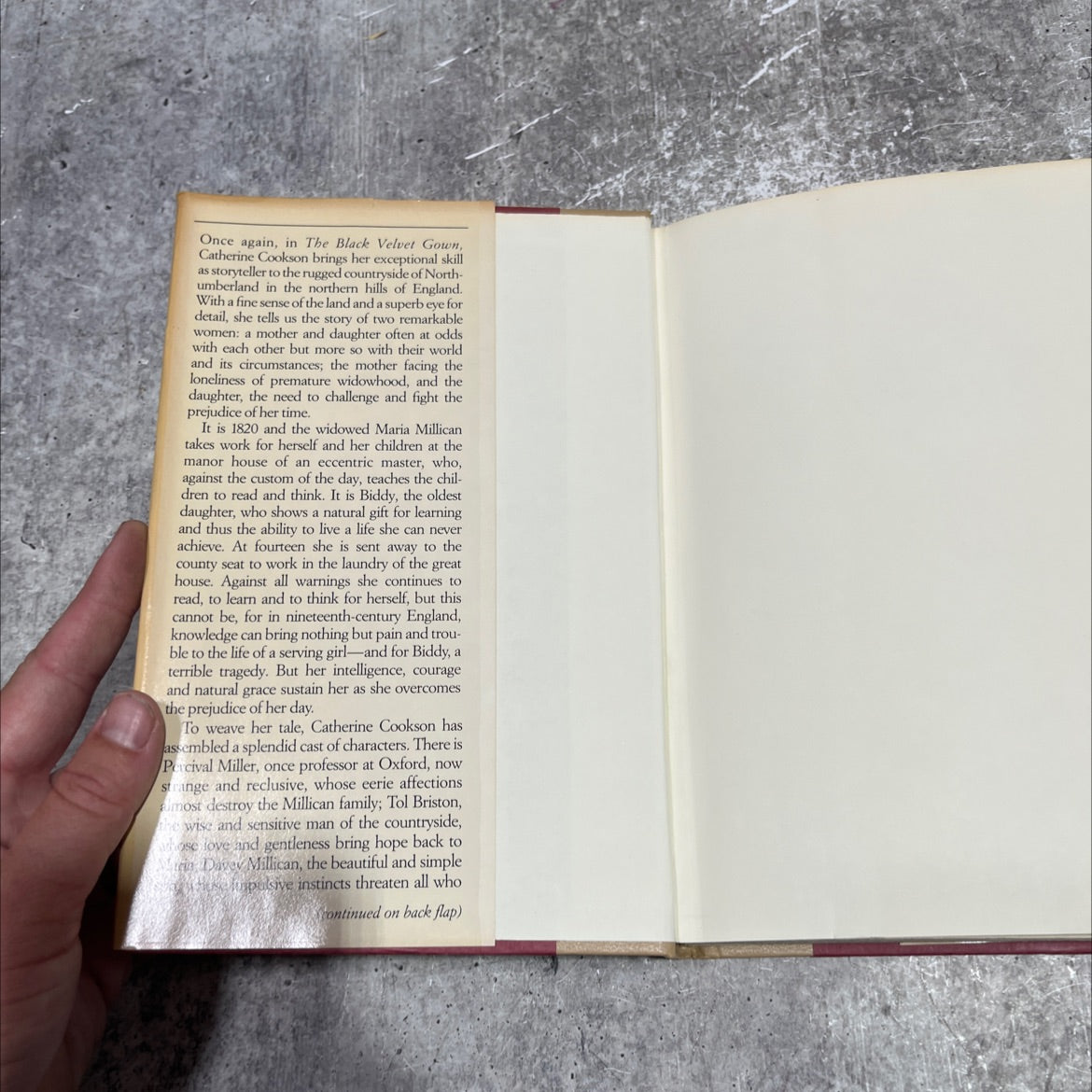 the black velvet gown book, by catherine cookson, 1984 Hardcover image 4