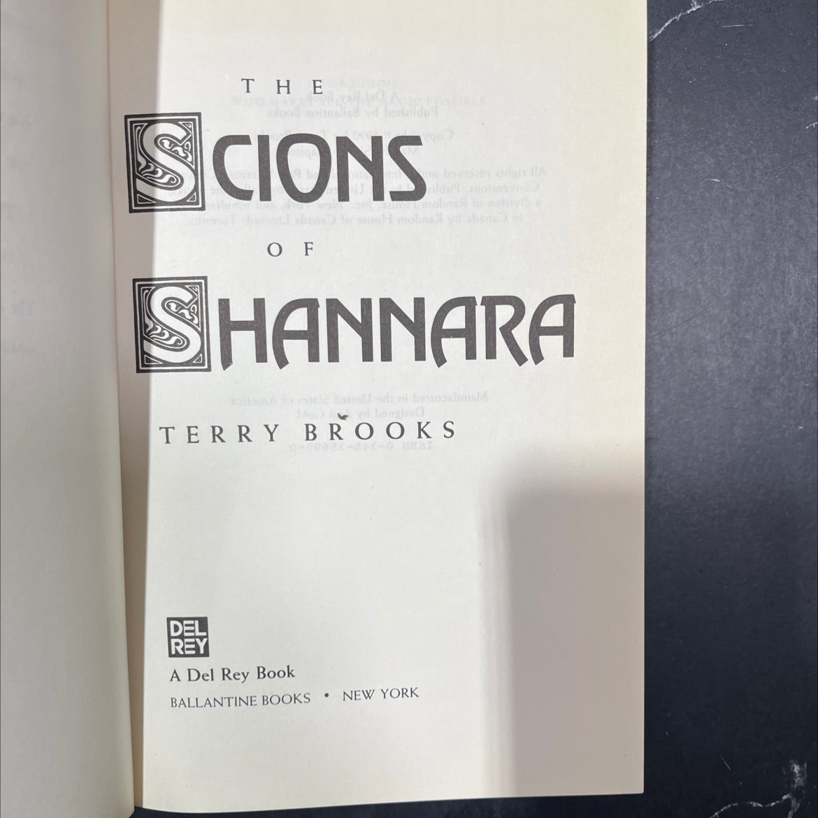 the blood and the scions of ubavisa book, by terry brooks, 1990 Hardcover image 2
