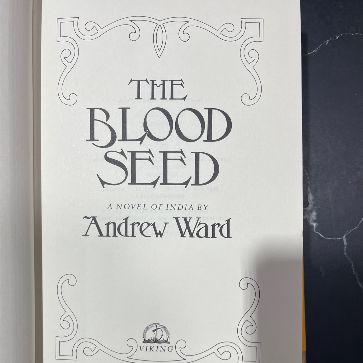 the blood seed book, by Andrew Ward, 1985 Hardcover image 2