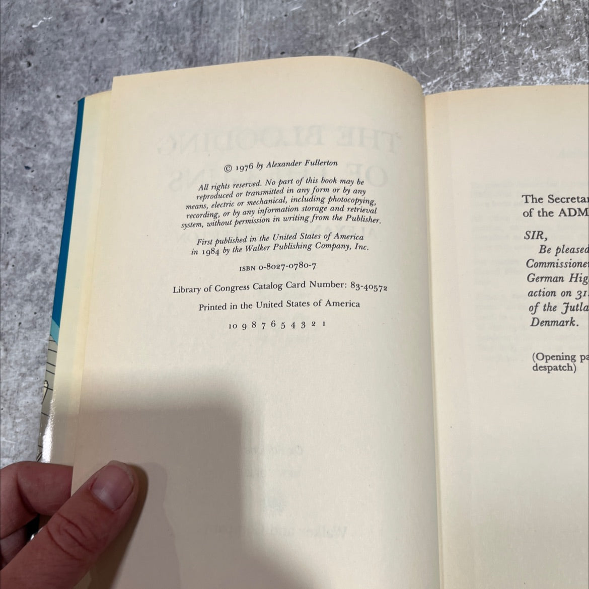 the blooding of the guns book, by alexander fullerton, 1984 Hardcover image 3