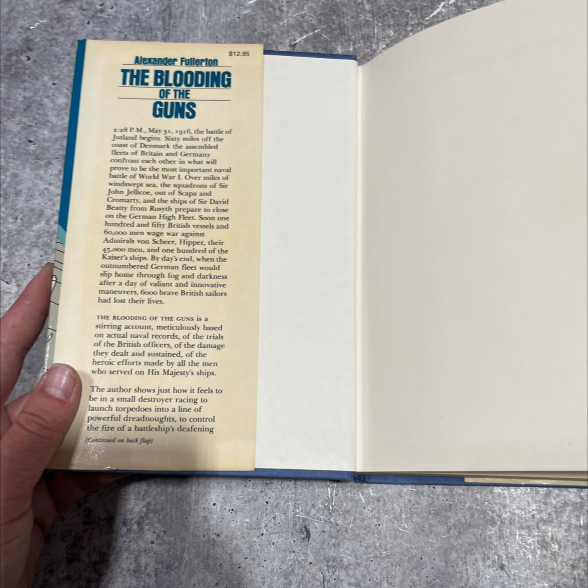 the blooding of the guns book, by alexander fullerton, 1984 Hardcover image 4