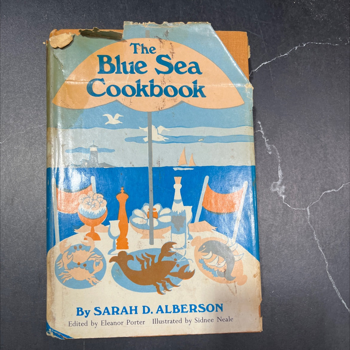 the blue sea cookbook book, by sarah d. alberson, 1968 Hardcover image 1