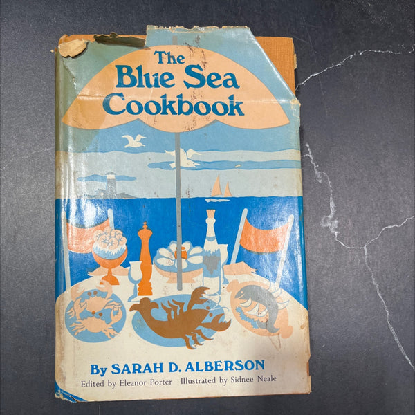 the blue sea cookbook book, by sarah d. alberson, 1968 Hardcover