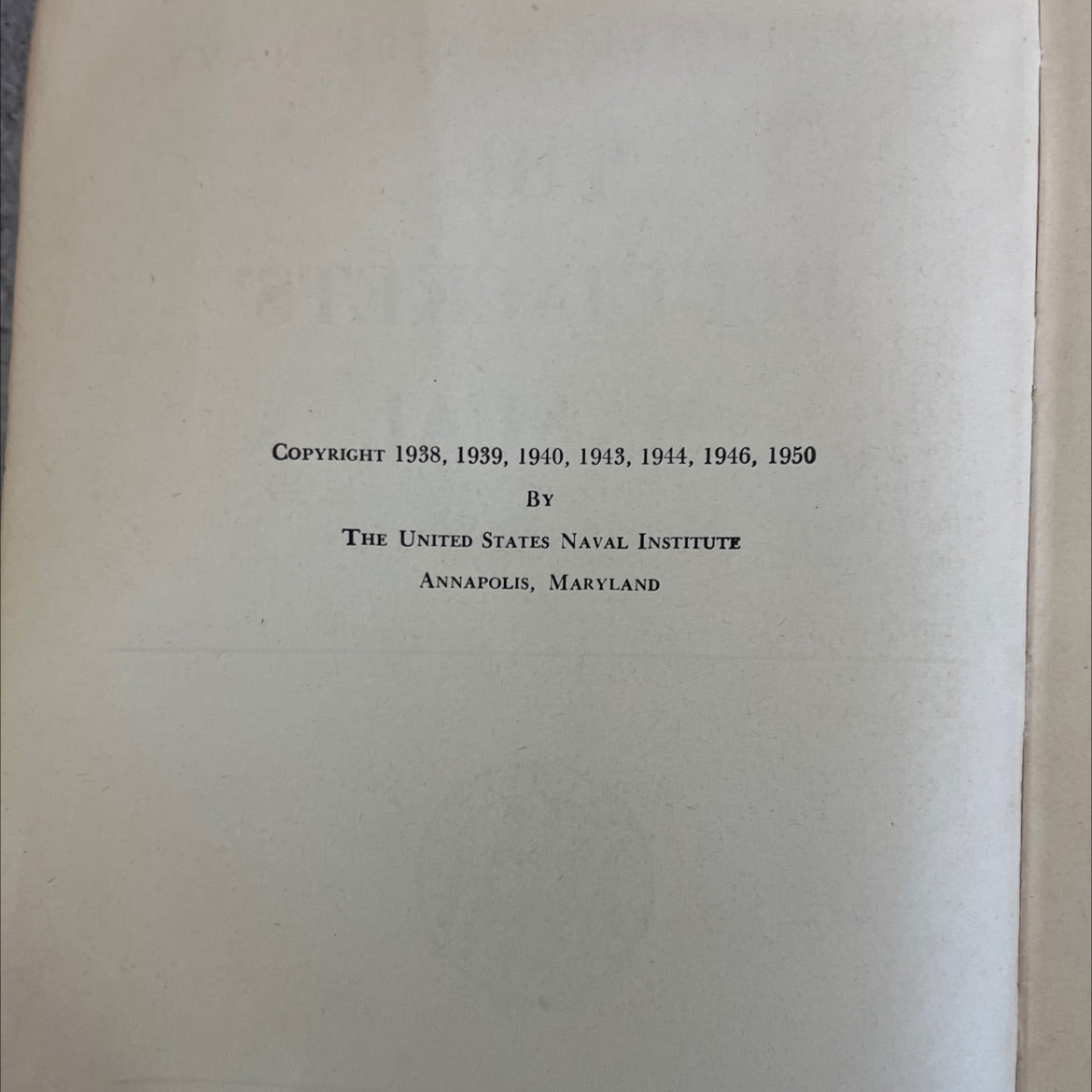 the bluejackets' manual book, by unknown, 1950 Hardcover, Vintage image 3