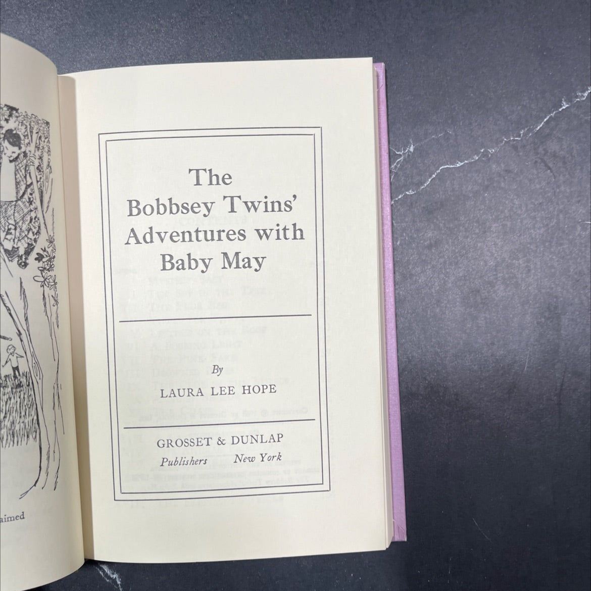 the bobbsey twins' adventures with baby may book, by laura lee hope, 1968 Hardcover image 2