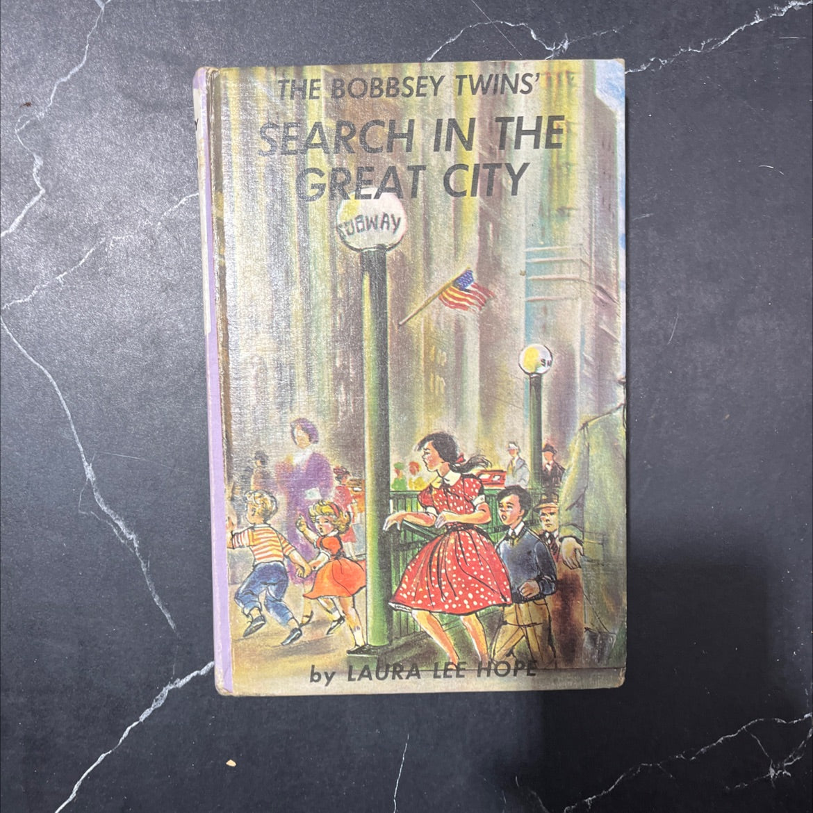 the bobbsey twins' search in the great city book, by laura lee hope, 1960 Hardcover image 1
