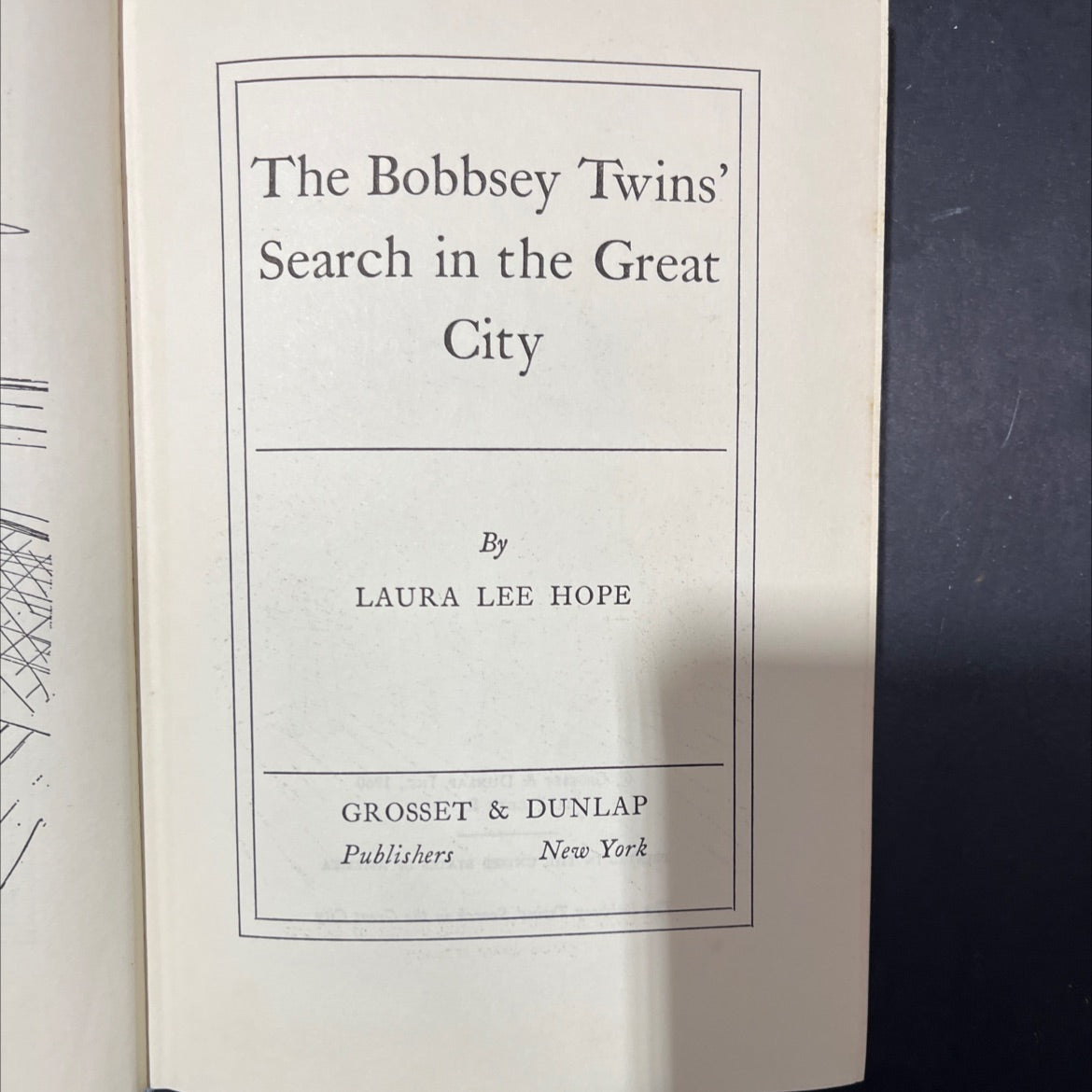 the bobbsey twins' search in the great city book, by laura lee hope, 1960 Hardcover image 2
