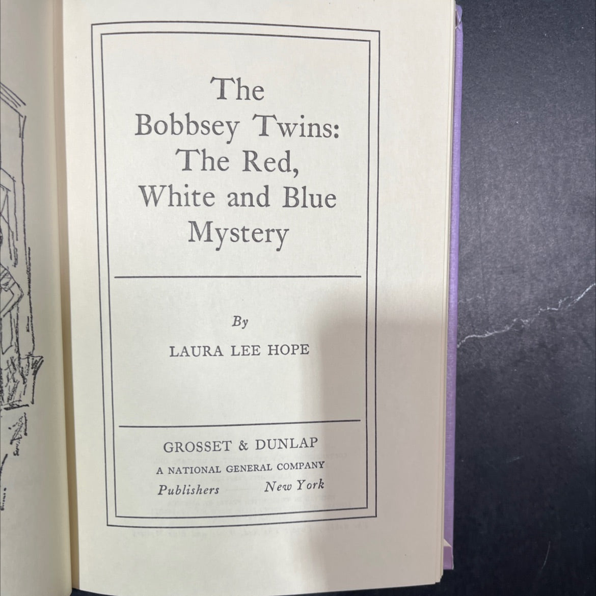 the bobbsey twins: the red, white and blue mystery book, by laura lee hope, 1971 Hardcover image 2