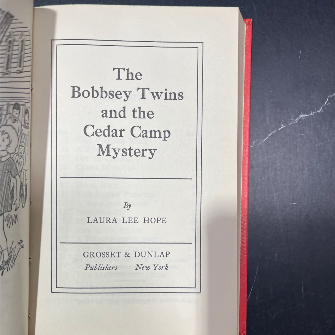 the bobbsey twins and the cedar camp mystery book, by laura lee hope, 1967 Hardcover image 2