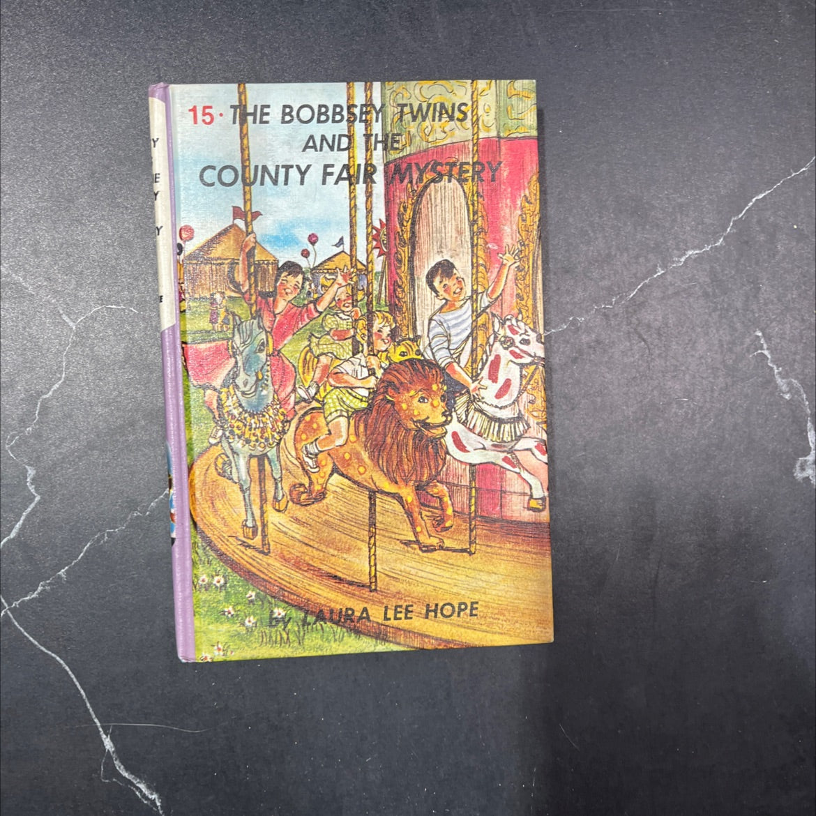 the bobbsey twins and the county fair mystery book, by laura lee hope, 1960 Hardcover image 1