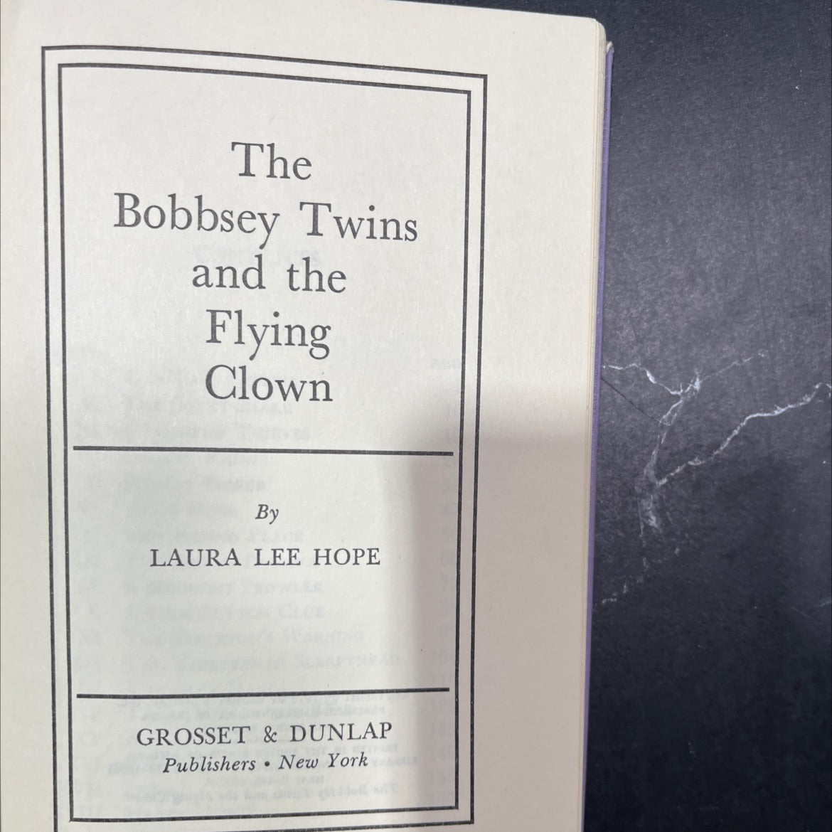the bobbsey twins and the flying clown book, by laura lee hope, 1974 Hardcover image 2
