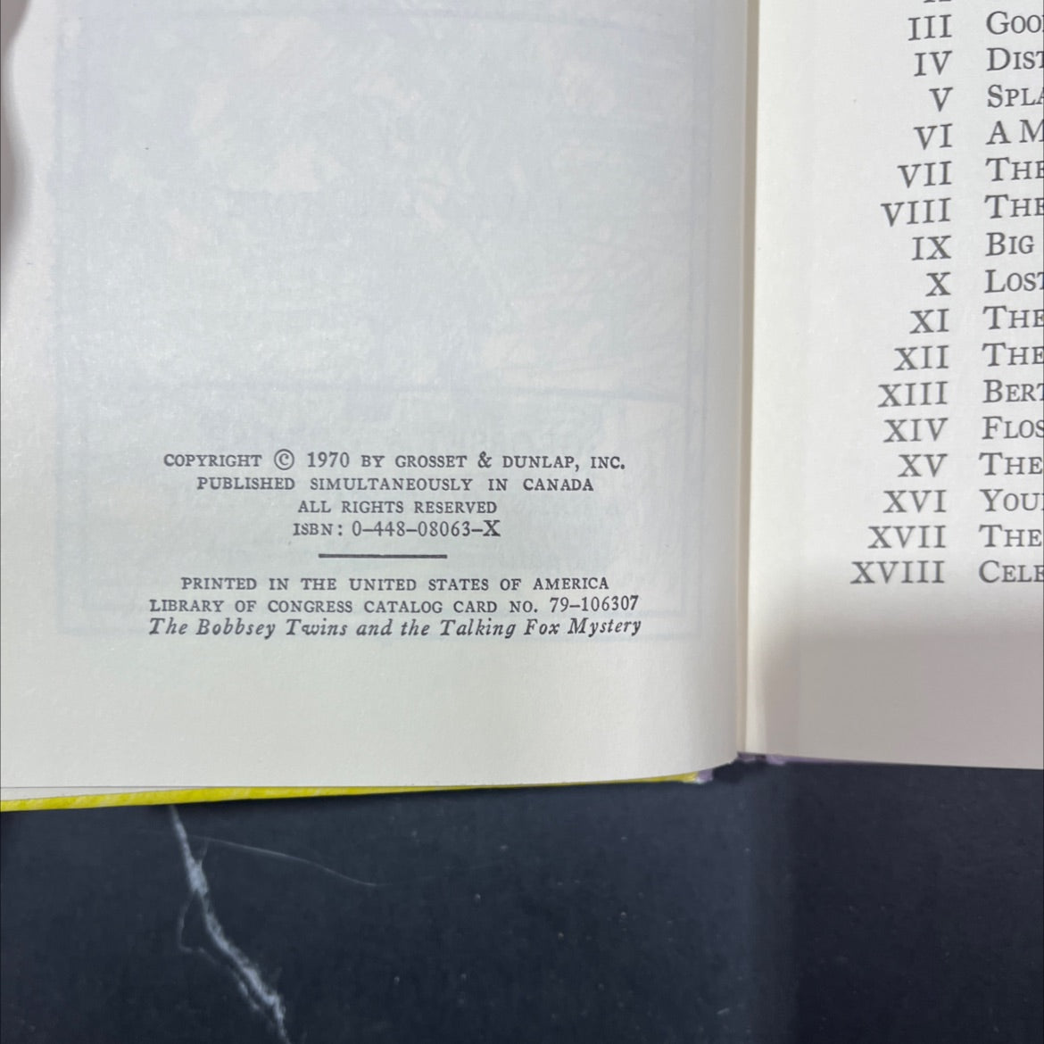 the bobbsey twins and the talking fox mystery book, by laura lee hope, 1970 Hardcover image 3