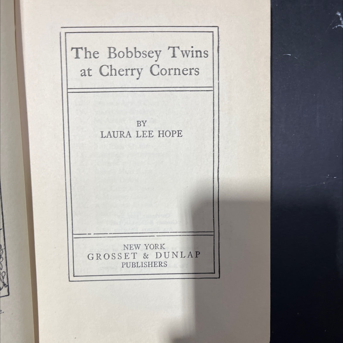 the bobbsey twins at cherry corners book, by laura lee hope, 1927 Hardcover image 2