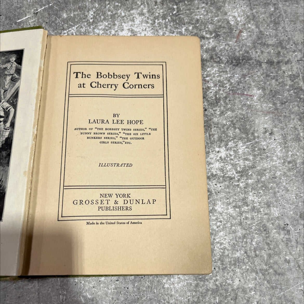 the bobbsey twins at cherry corners book, by laura lee hope, 1927 Hardcover image 2