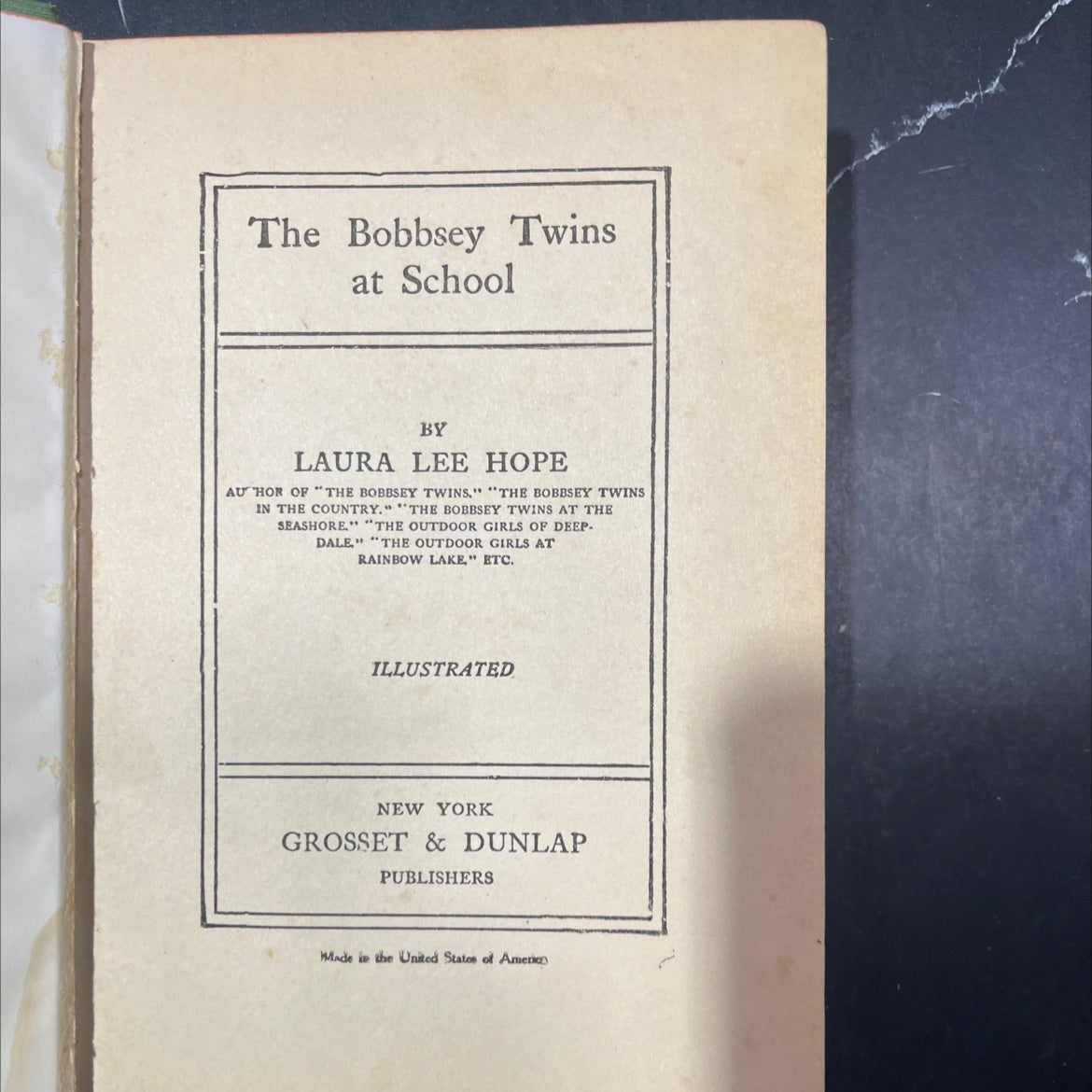 the bobbsey twins at school book, by laura lee hope, 1913 Hardcover image 2