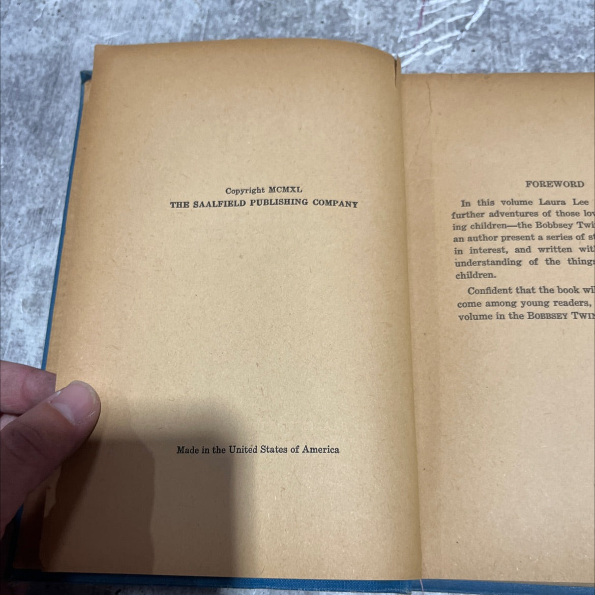 the bobbsey twins at the seashore book, by laura lee hope, 1940 Hardcover image 3