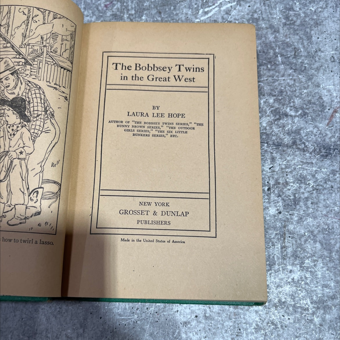the bobbsey twins in the great west book, by laura lee hope, 1920 Hardcover image 2