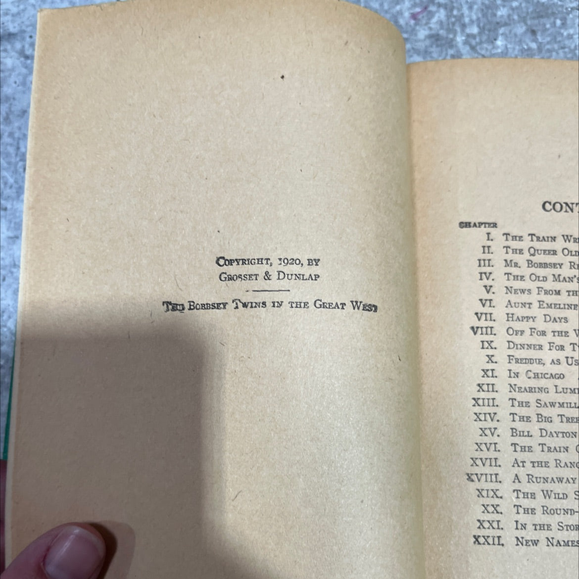 the bobbsey twins in the great west book, by laura lee hope, 1920 Hardcover image 3