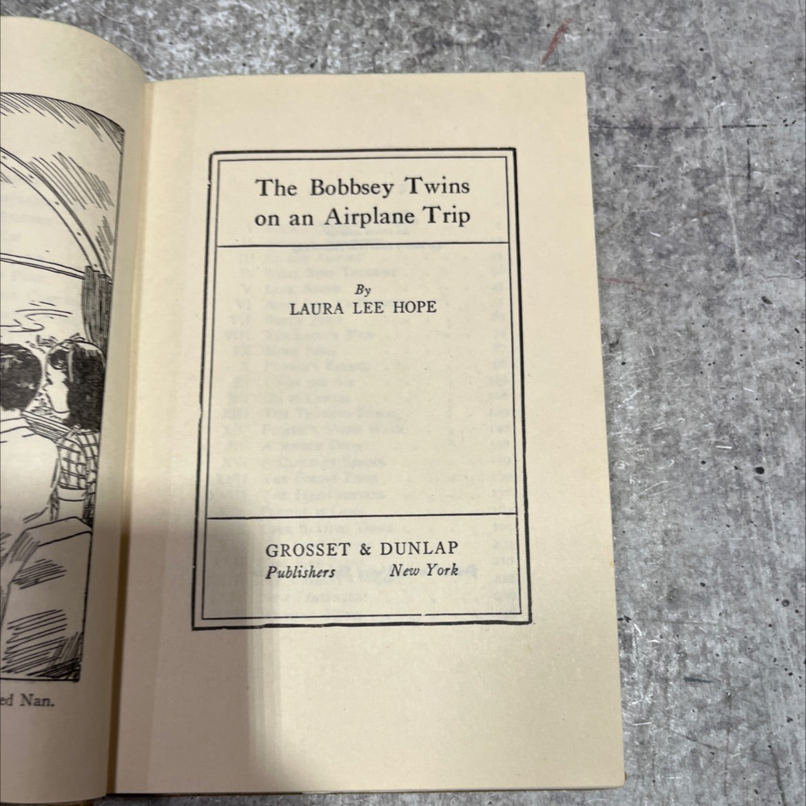 the bobbsey twins on an airplane trip book, by laura lee hope, 1933 Hardcover image 2