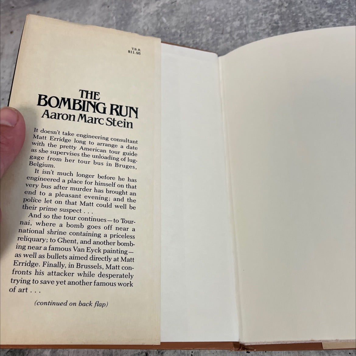 the bombing run book, by aaron marc stein, 1983 Hardcover image 4