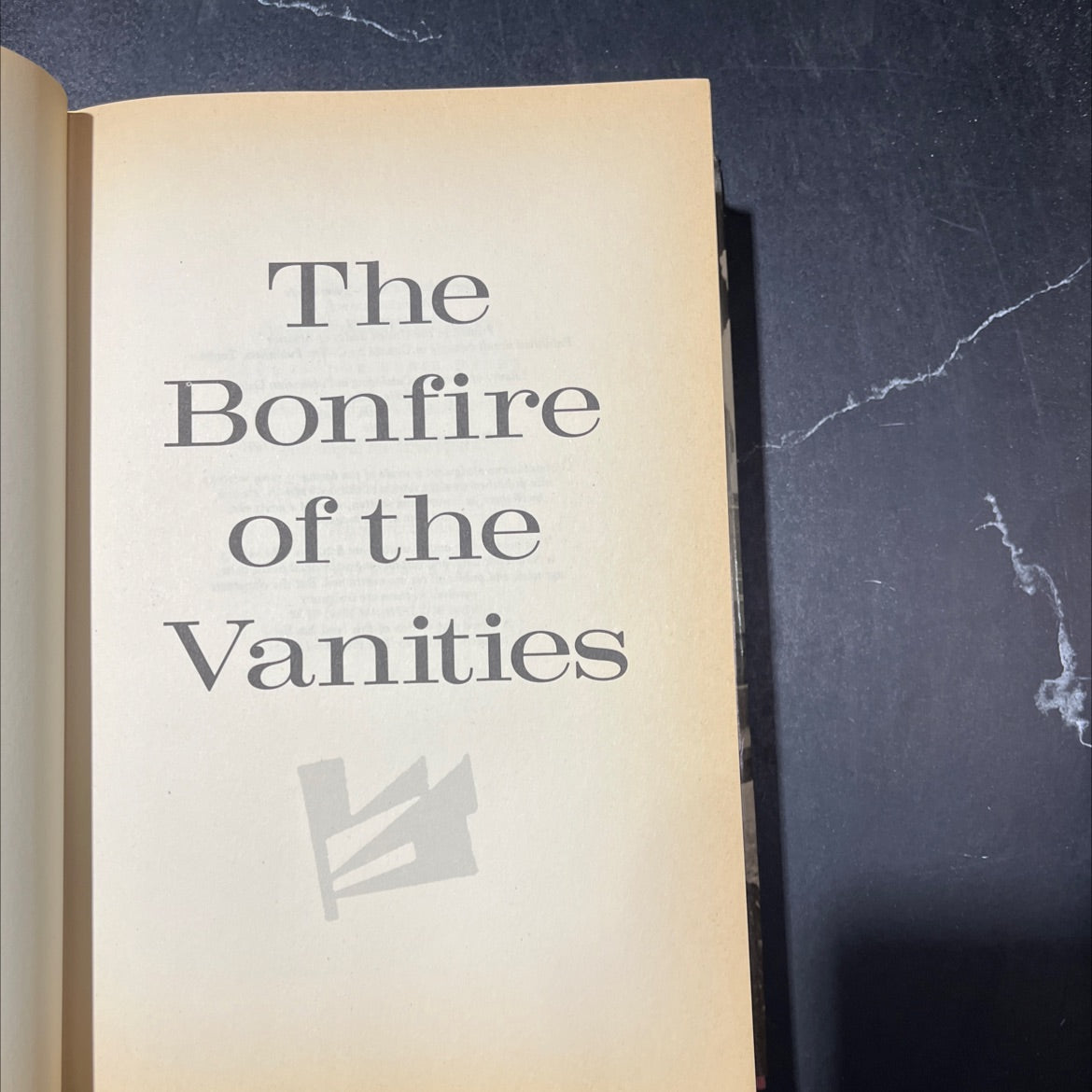 the bonfire of the vanities book, by Tom Wolfe, 1987 Hardcover image 2