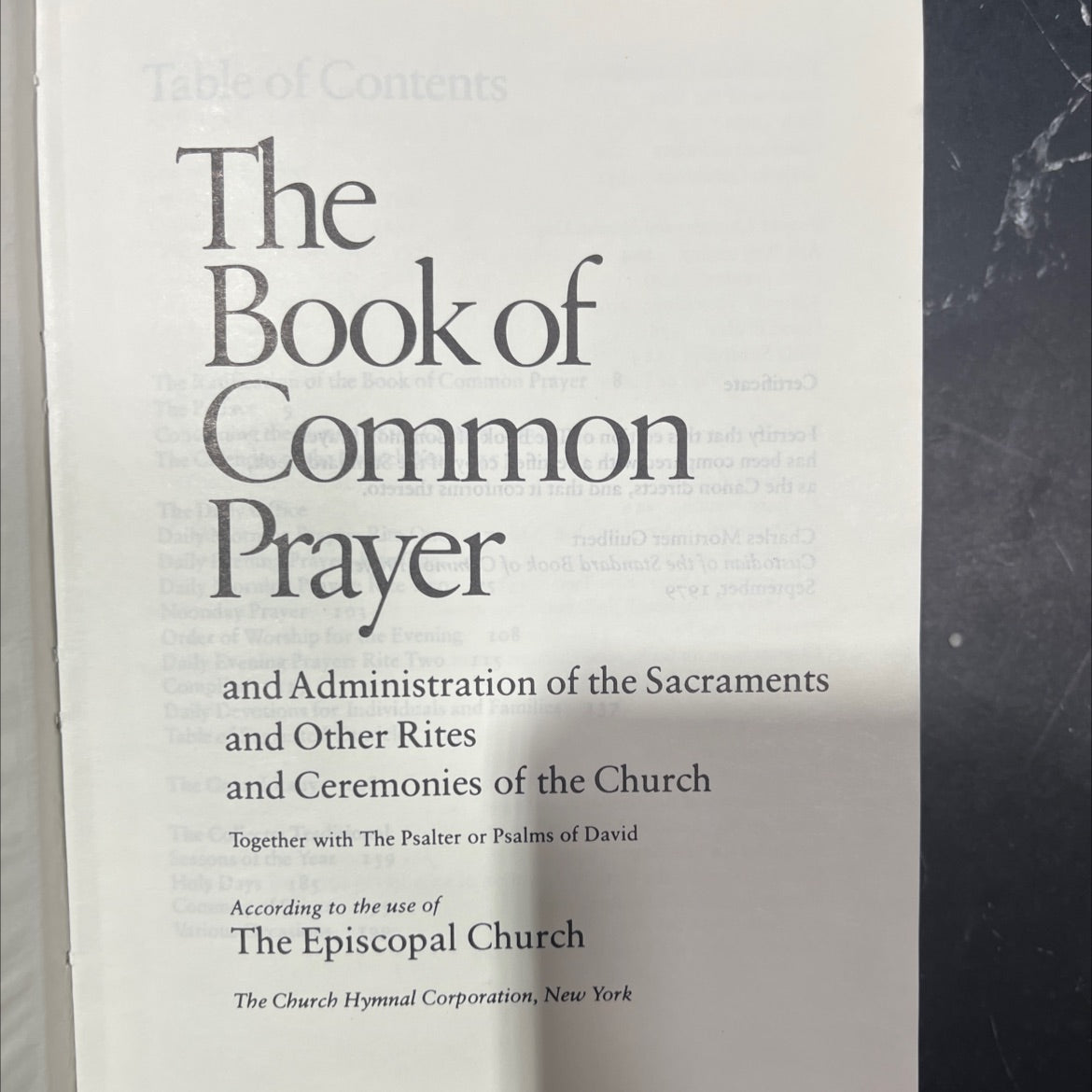 the book of common prayer book, by unknown, 1979 Hardcover image 2