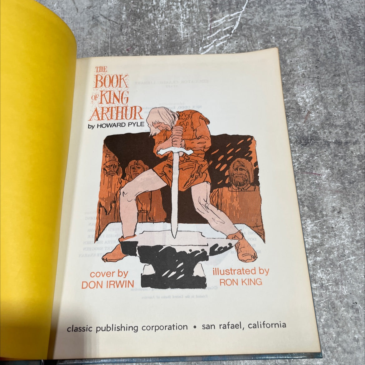 the book of king arthur book, by howard pyle, 1970 Hardcover image 2