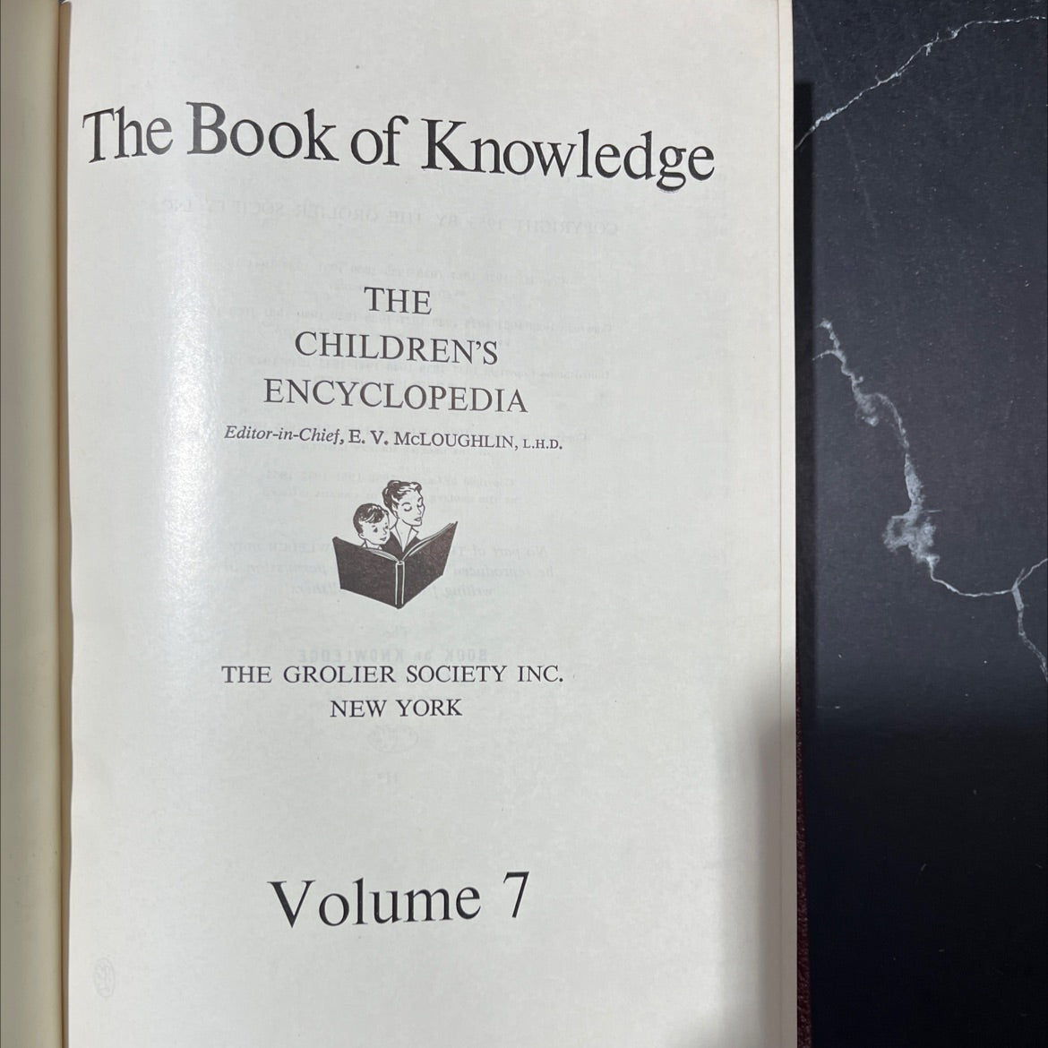 the book of knowledge the children's encyclopedia book, by e. v. mcloughlin, 1953 Hardcover image 2