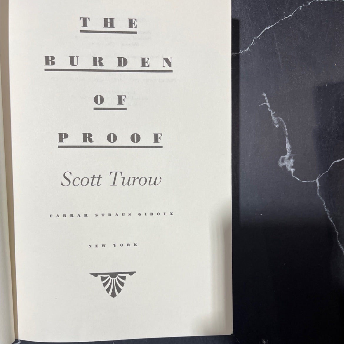 the burden of proof book, by Scott Turow, 1990 Hardcover image 2