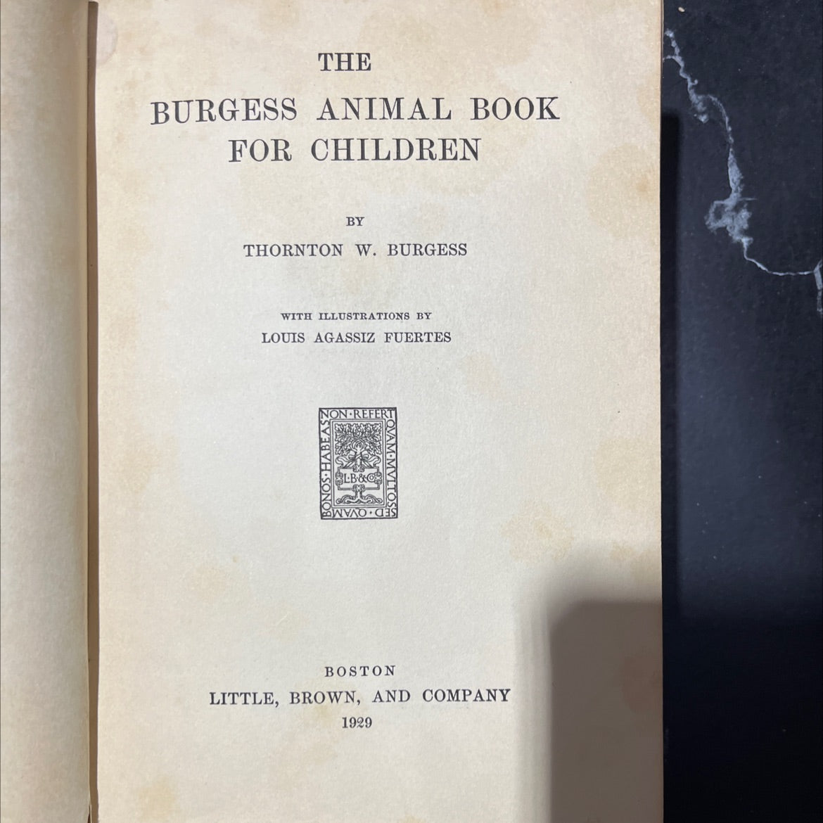 the burgess animal book for children book, by thornton w. burgess, 1929 Hardcover image 2