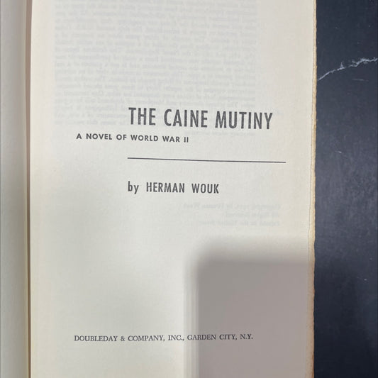 the caine mutiny a novel of world war ii book, by herman wouk, 1951 Hardcover image 2
