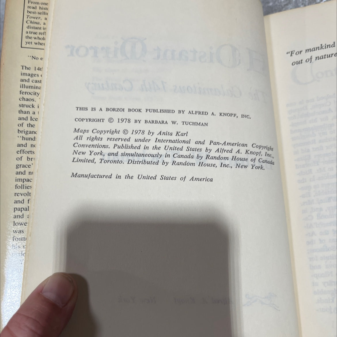 the calamitous 14th century book, by barbara w. tuchman, 1978 Hardcover image 3