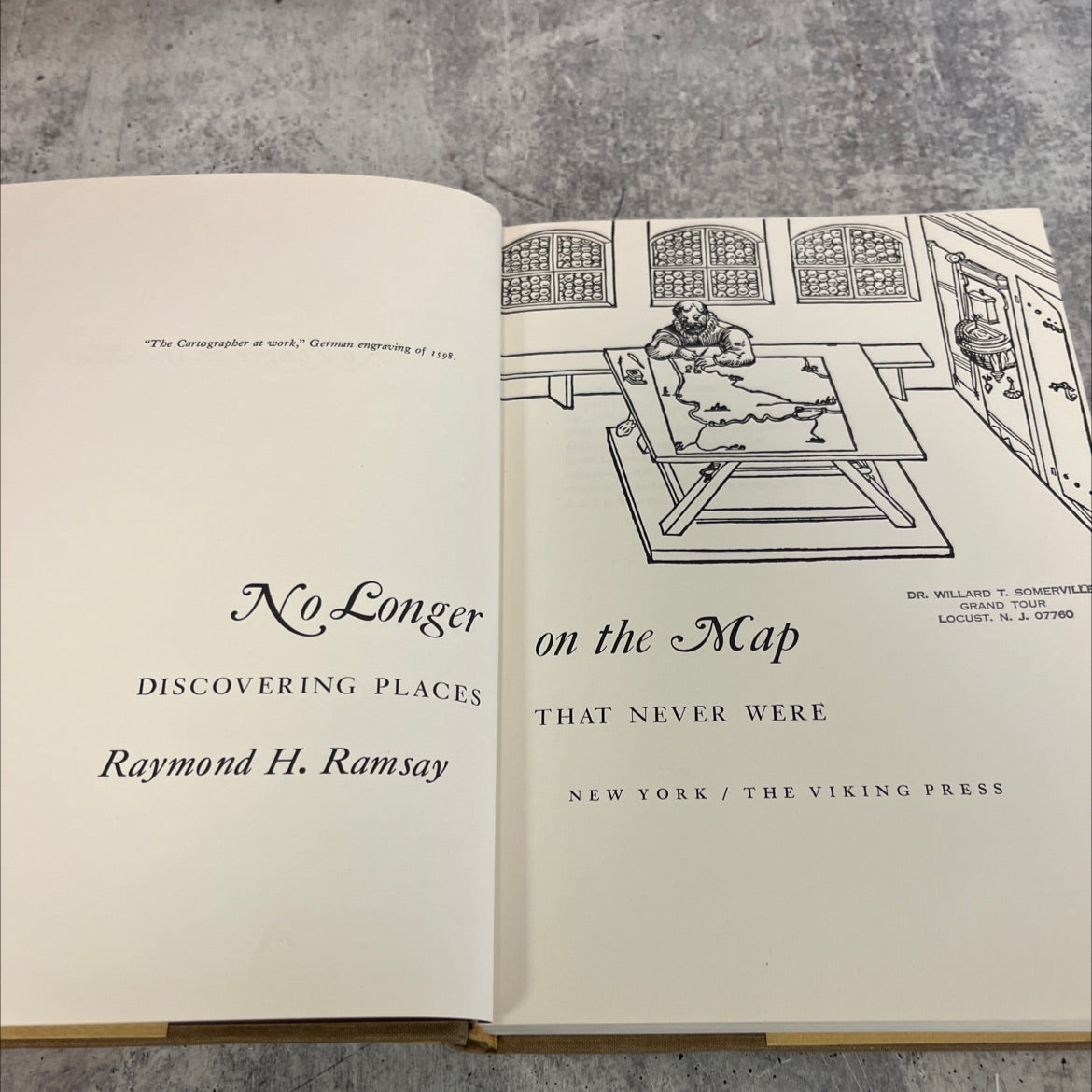 the cartographer at work book, by raymond h. ramsay, 1972 Hardcover image 2