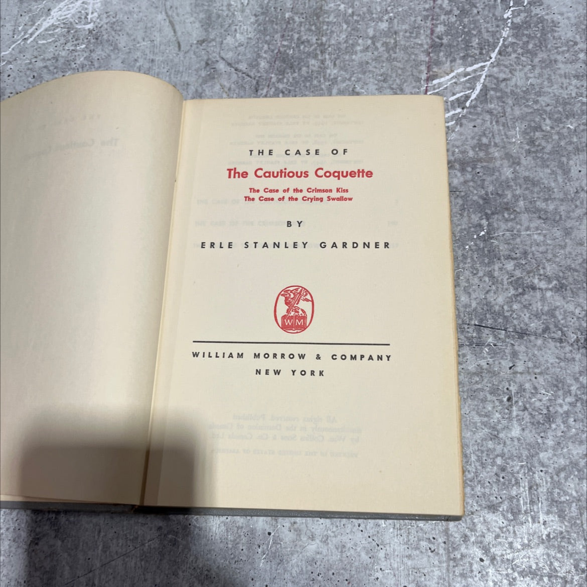 the case of the cautious coquette book, by erle stanley gardner, 1949 Hardcover image 2