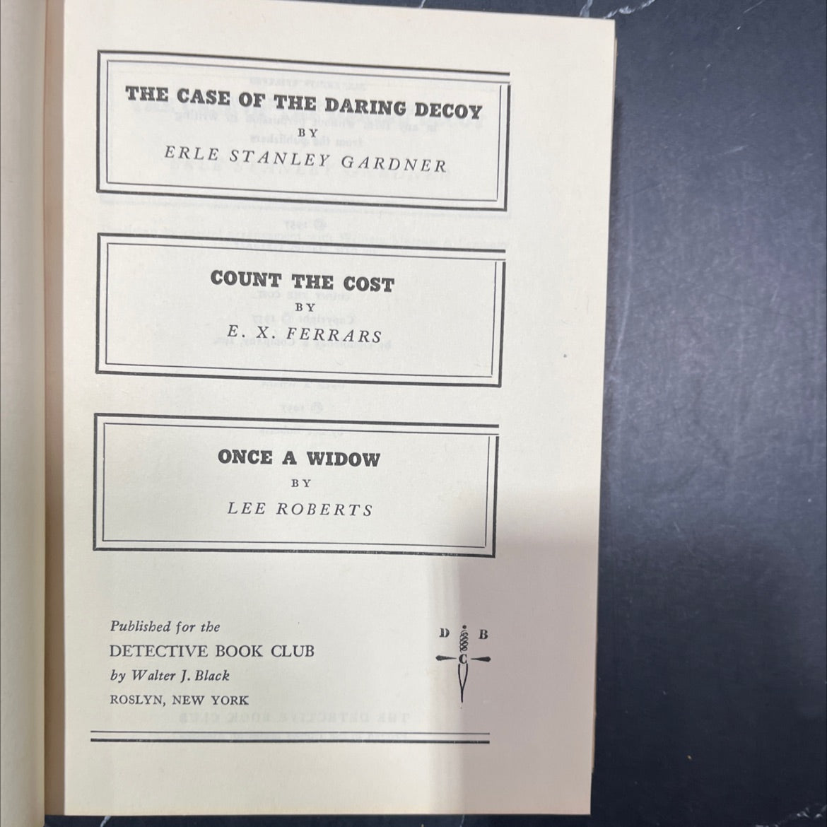 the case of the daring decoy book, by erle stanley gardner, 1957 Hardcover image 2