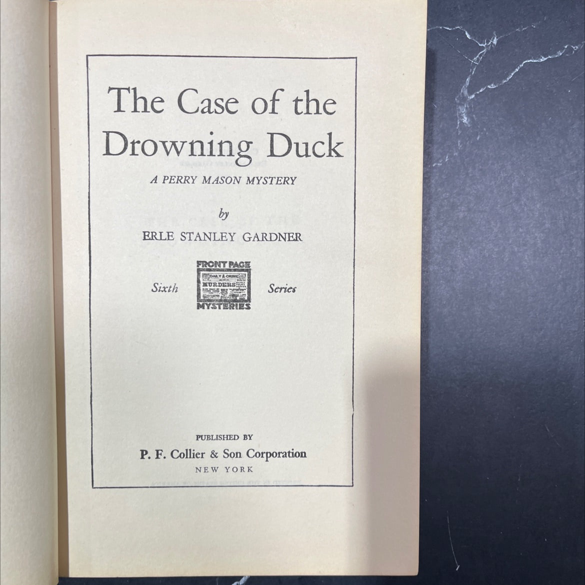 the case of the drowning duck book, by erle stanley gardner, 1942 Hardcover image 2
